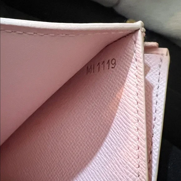Louis Vuitton Pink and Tan Checkered Wallet - Picture 7 of 8